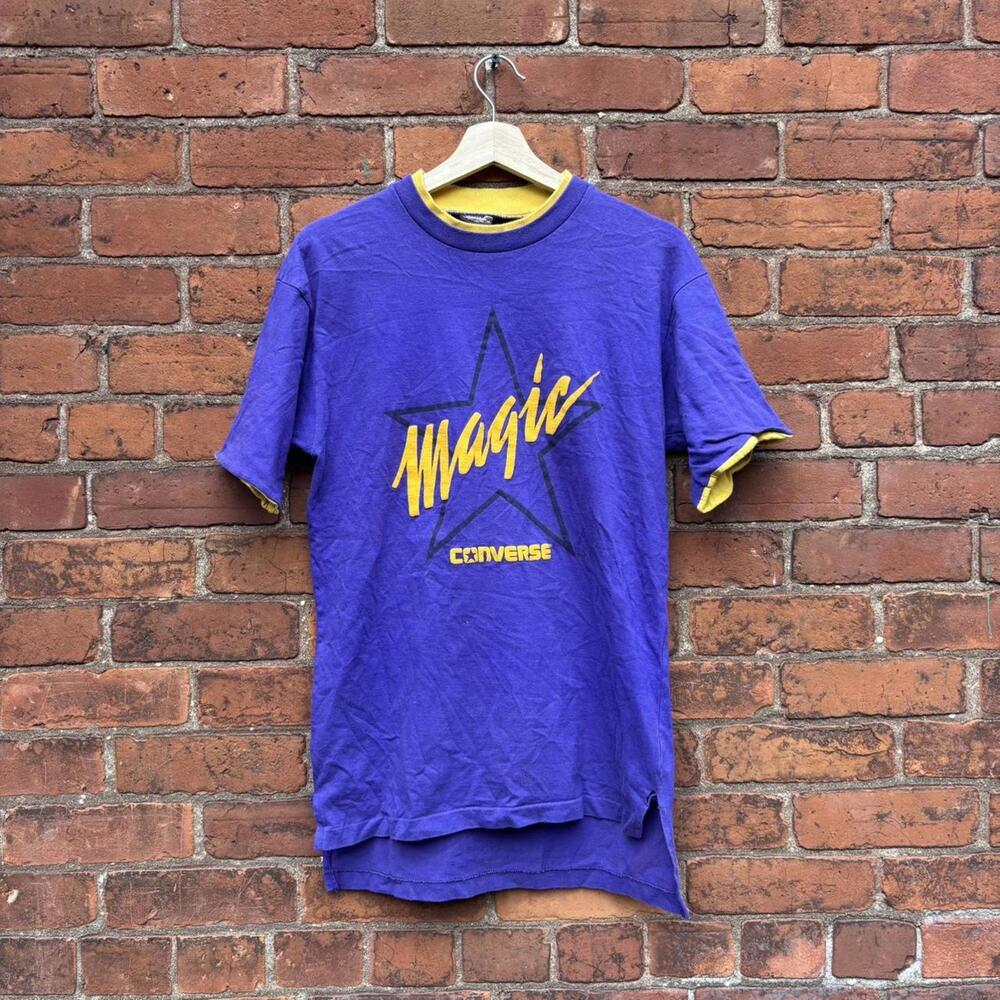 vintage converse magic johnston t shirt 80s M